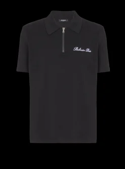 Outlet Short-sleeved Polo Shirt With Signature Embroidery Shirts And Polos
