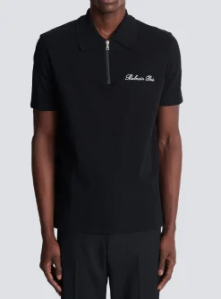 Outlet Short-sleeved Polo Shirt With Signature Embroidery Shirts And Polos