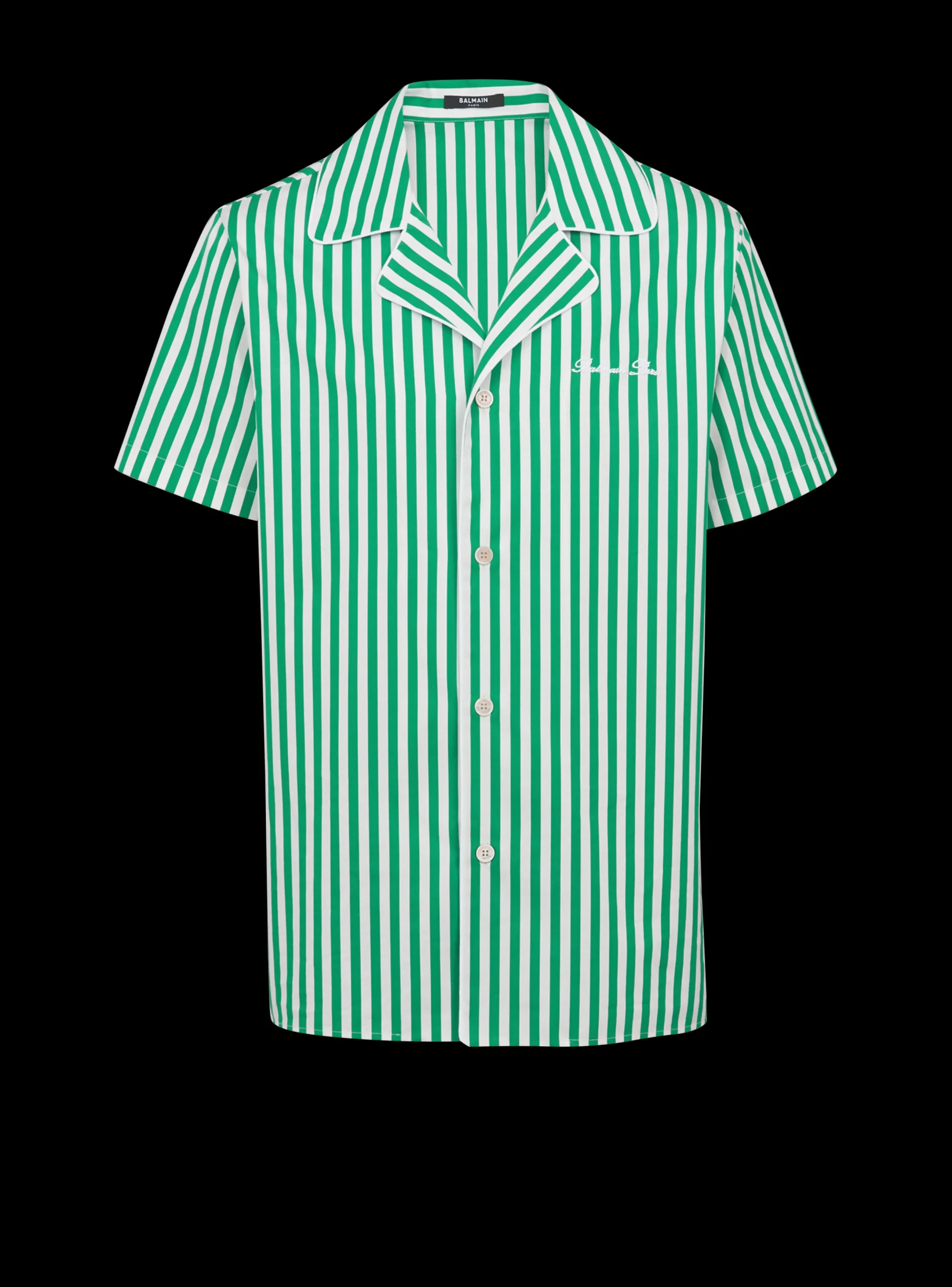 Flash Sale Short-sleeved Striped Cotton Pyjama Shirt Shirts And Polos