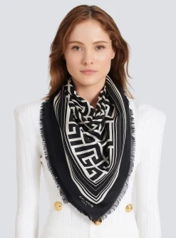 Best Sale Silk Monogrammed Scarf Women Scarves
