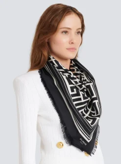 Best Sale Silk Monogrammed Scarf Women Scarves