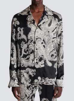Sale Silk Paisley Print Shirt Shirts And Polos