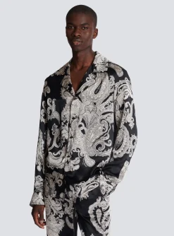 Sale Silk Paisley Print Shirt Shirts And Polos