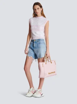 Shop Sleeveless Monogram Knit Top Women Tops And Shirts