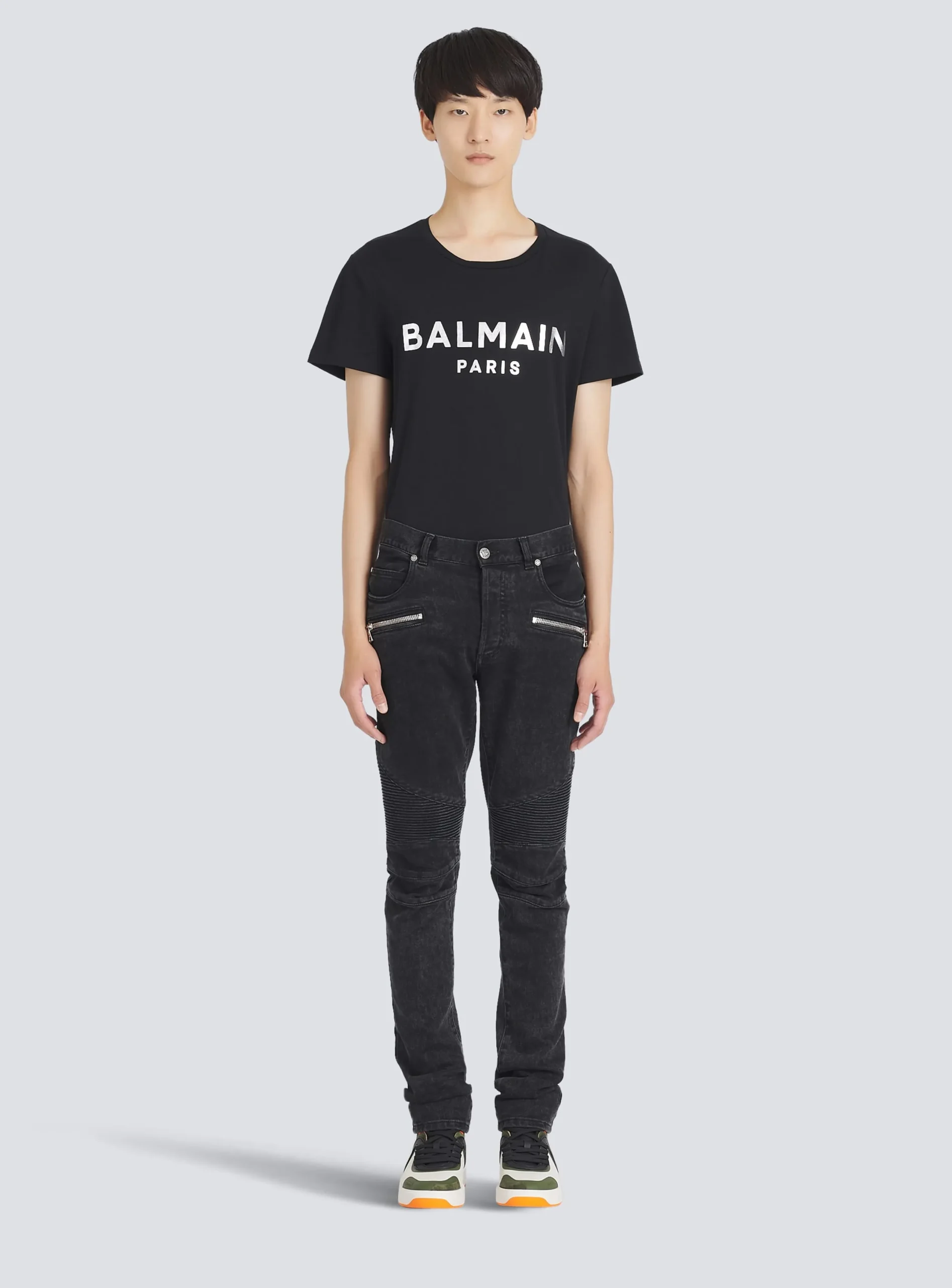 Outlet Slim Cut Cotton Jeans Denim