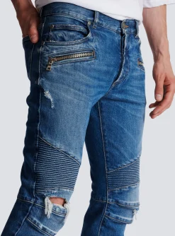 Clearance Slim-fit Cotton Jeans Denim