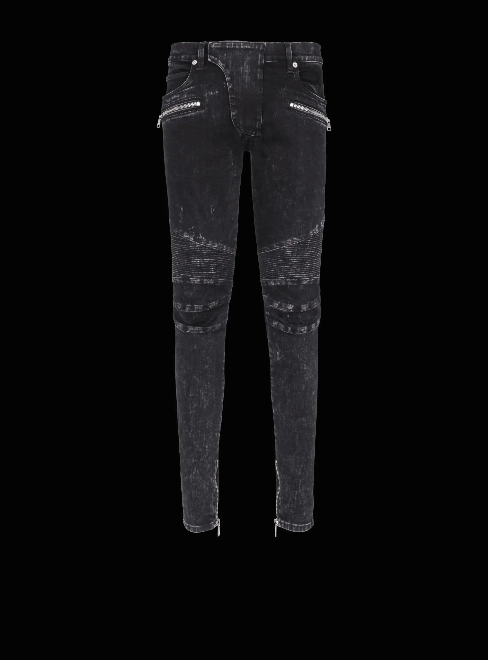 Best Sale Slim-fit Denim Jeans With Ribbed Details Trousers And Shorts|Denim