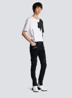 Best Sale Slim-fit Denim Jeans With Ribbed Details Trousers And Shorts|Denim