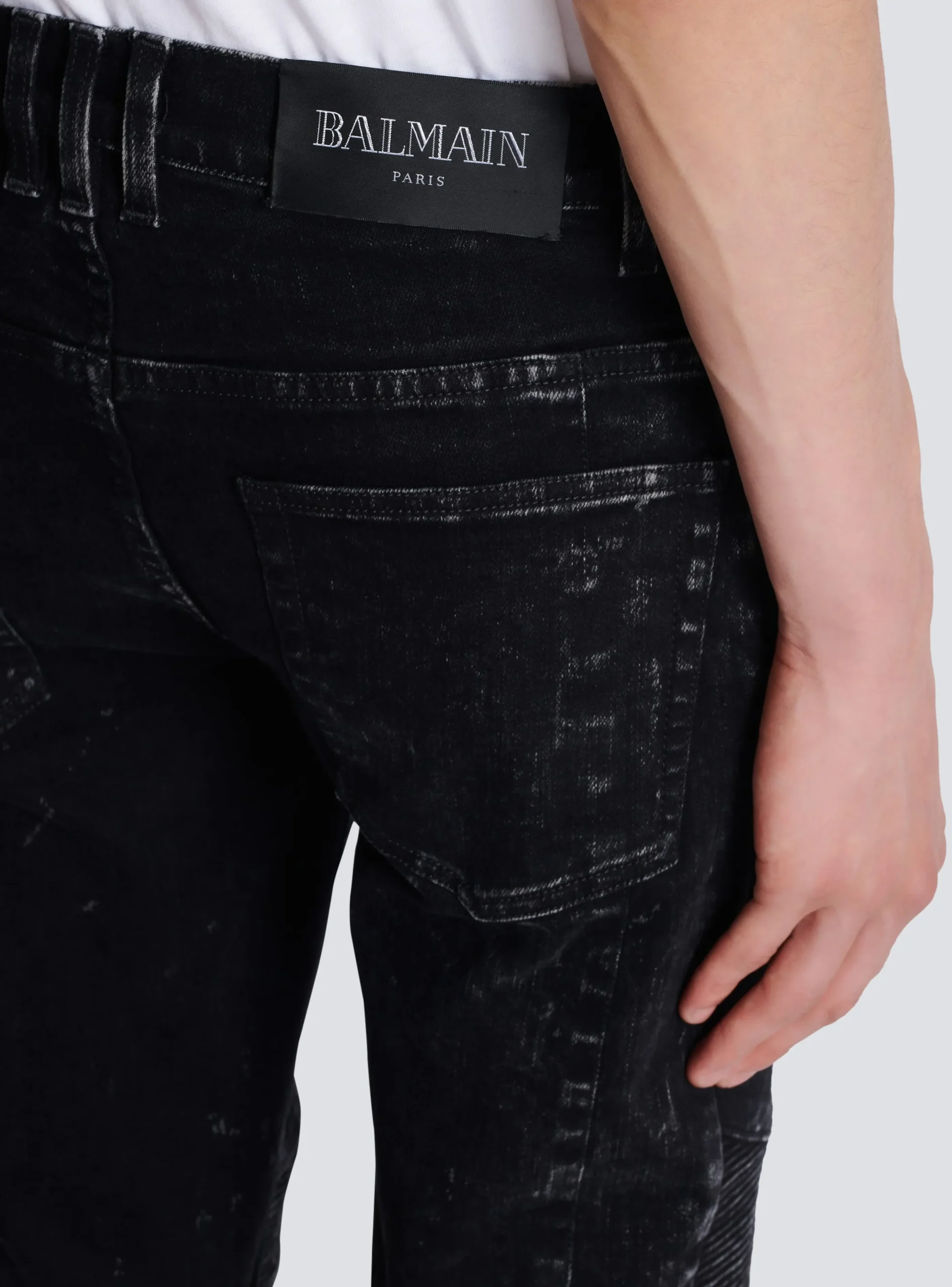 Best Sale Slim-fit Denim Jeans With Ribbed Details Trousers And Shorts|Denim