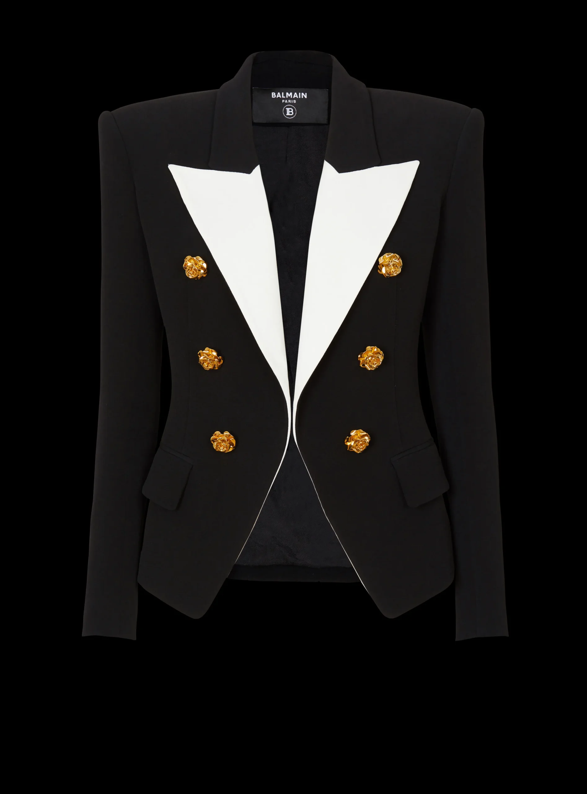 Store Slim-fit Jacket With Roses Buttons Women Jackets And Blazers