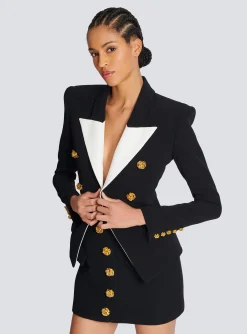 Store Slim-fit Jacket With Roses Buttons Women Jackets And Blazers