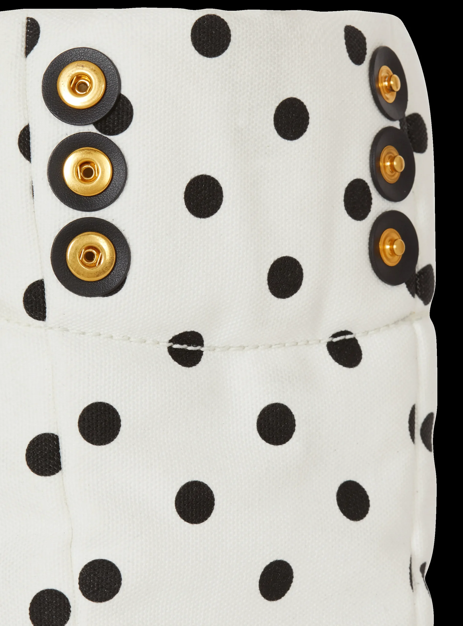 Fashion Small 1945 Soft Tote Bag In Polka Dot Canvas Women Tote Bags|Shoulder Bags