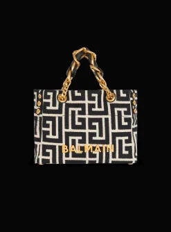 Hot Small 1945 Soft Tote Bag Monogram Jacquard Fabric Bags