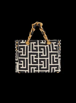 Hot Small 1945 Soft Tote Bag Monogram Jacquard Fabric Bags