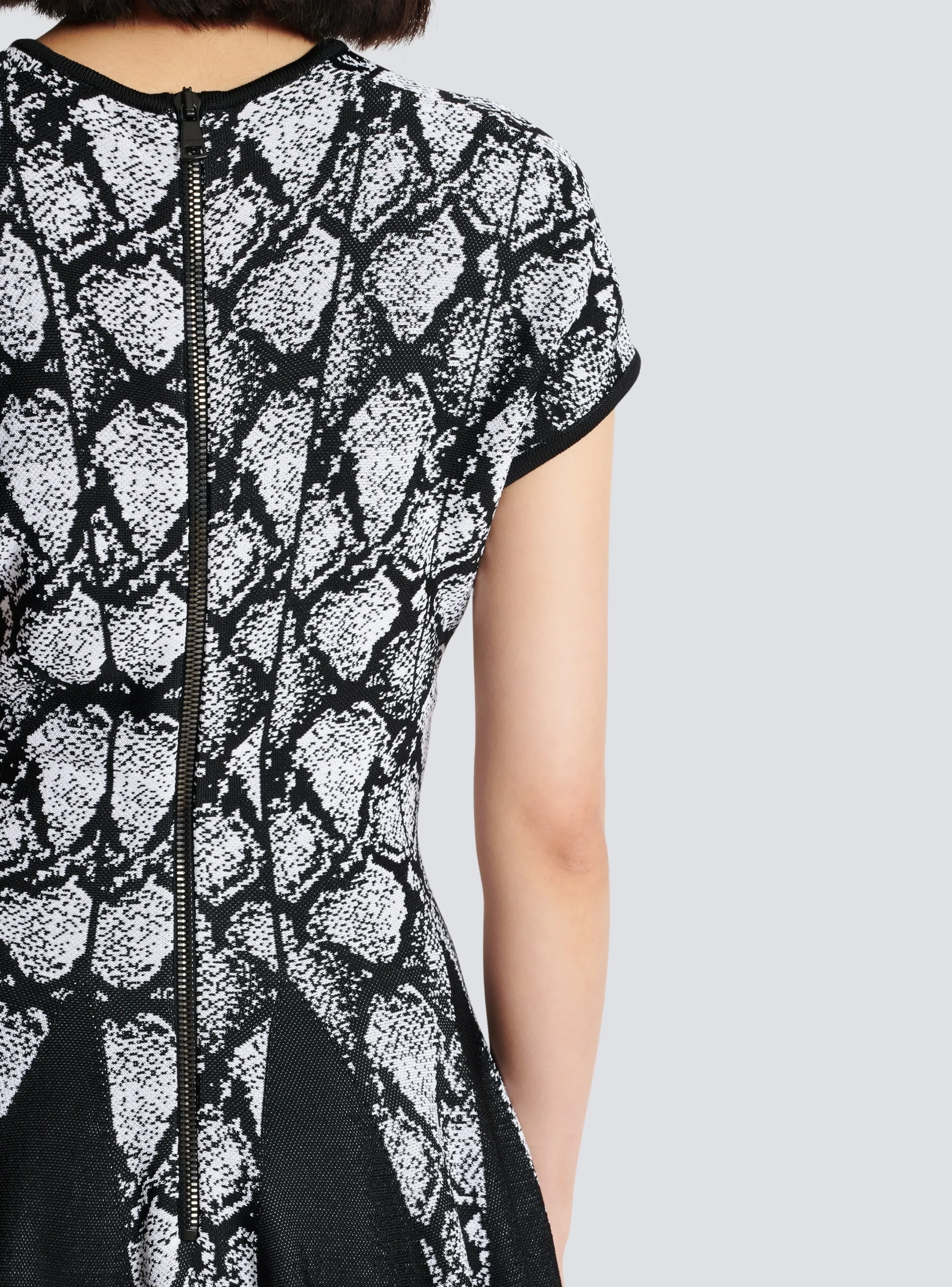 Cheap Snakeskin Jacquard Dress Women Knitwear|Dresses