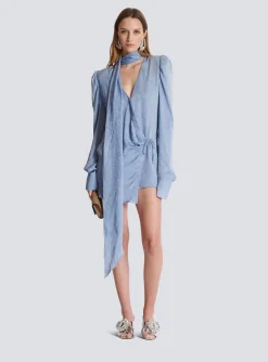 Outlet Snakeskin Silk Tie Dress Women Dresses
