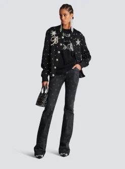 Store Star And Paisley Print Denim Jeans Women Denim