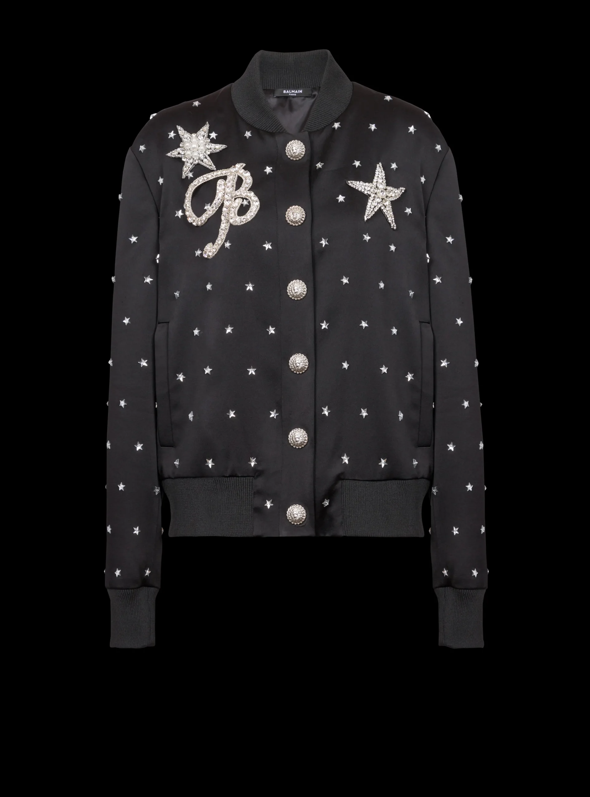 Best Sale Stars Embroidered Bomber Jacket Women Outerwear