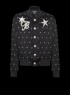 Store Stars Embroidered Bomber Jacket Outerwear