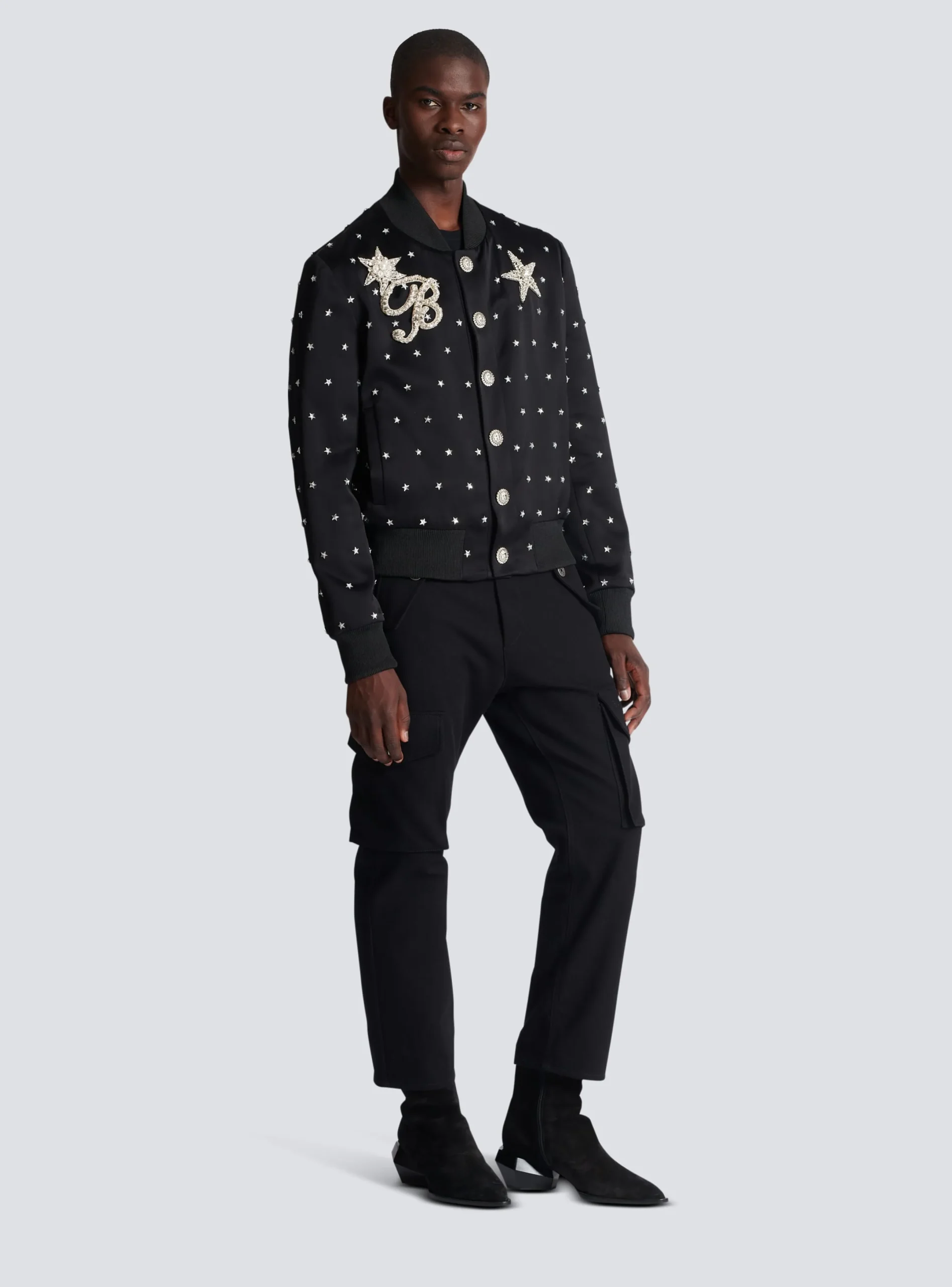 Store Stars Embroidered Bomber Jacket Outerwear