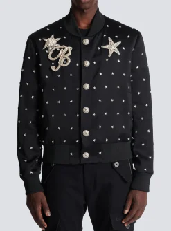 Store Stars Embroidered Bomber Jacket Outerwear