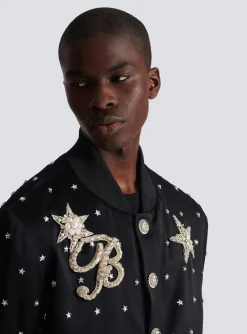 Store Stars Embroidered Bomber Jacket Outerwear