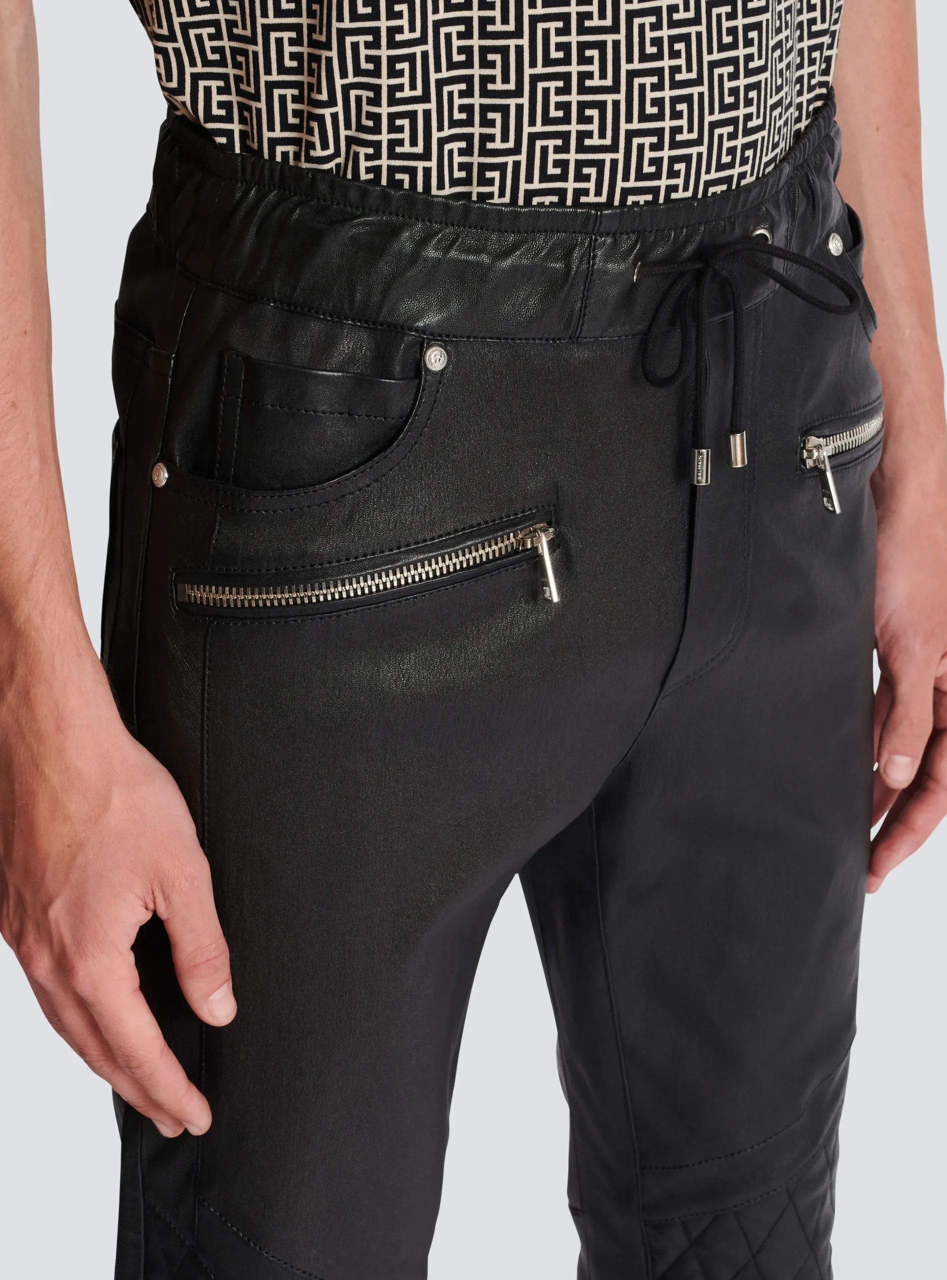 Sale Stretch Leather Trousers Trousers And Shorts