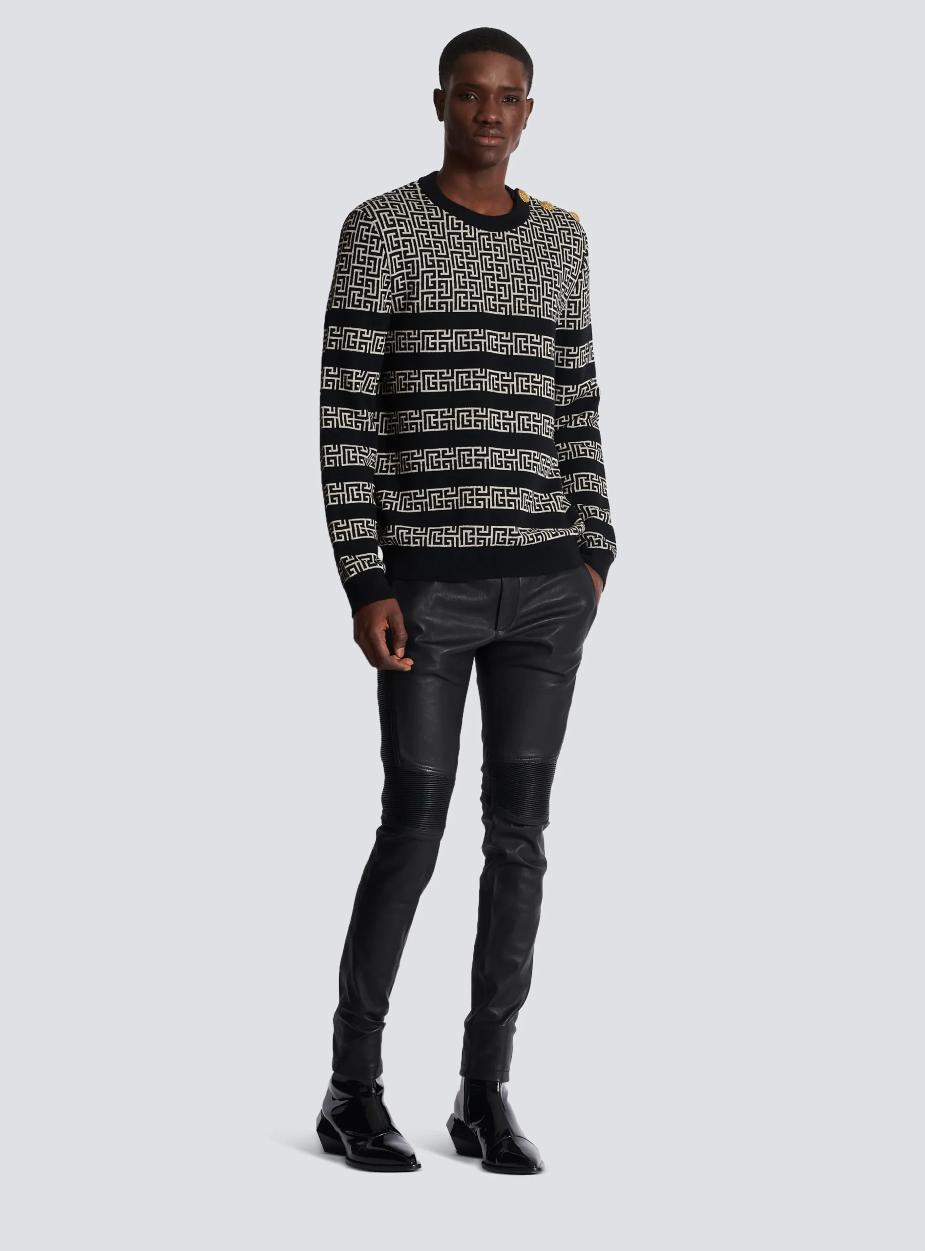 Cheap Striped PB Labyrinth Wool And Linen Jumper Knitwear