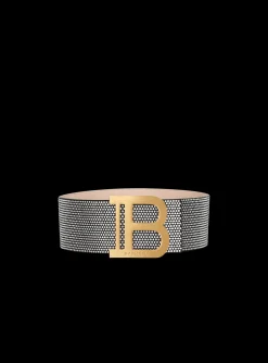 Cheap Suede And Crystal B-Belt Women Belts