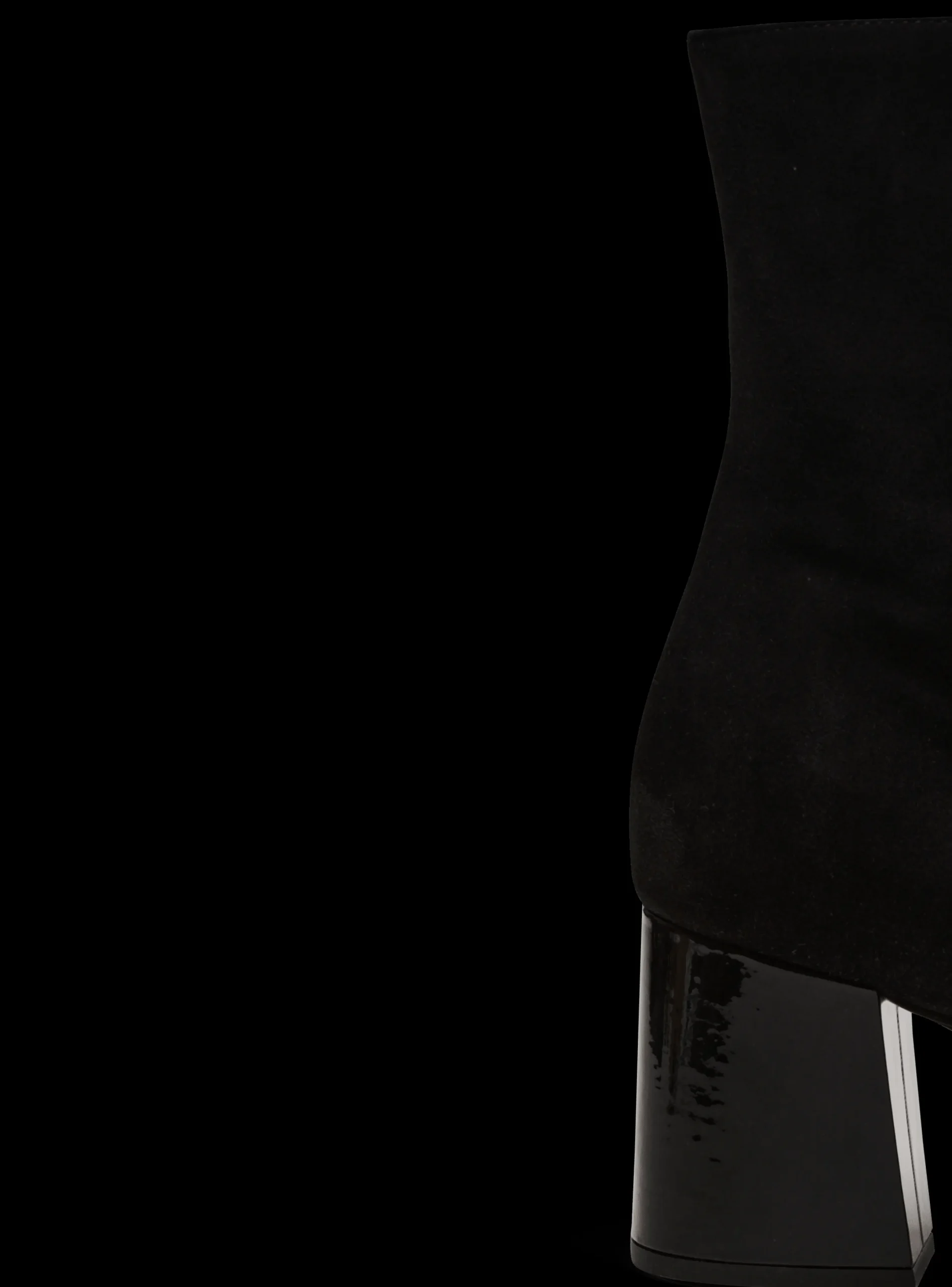 Fashion Suede Edna Ankle Boots With Patent Leather Toes Women Boots