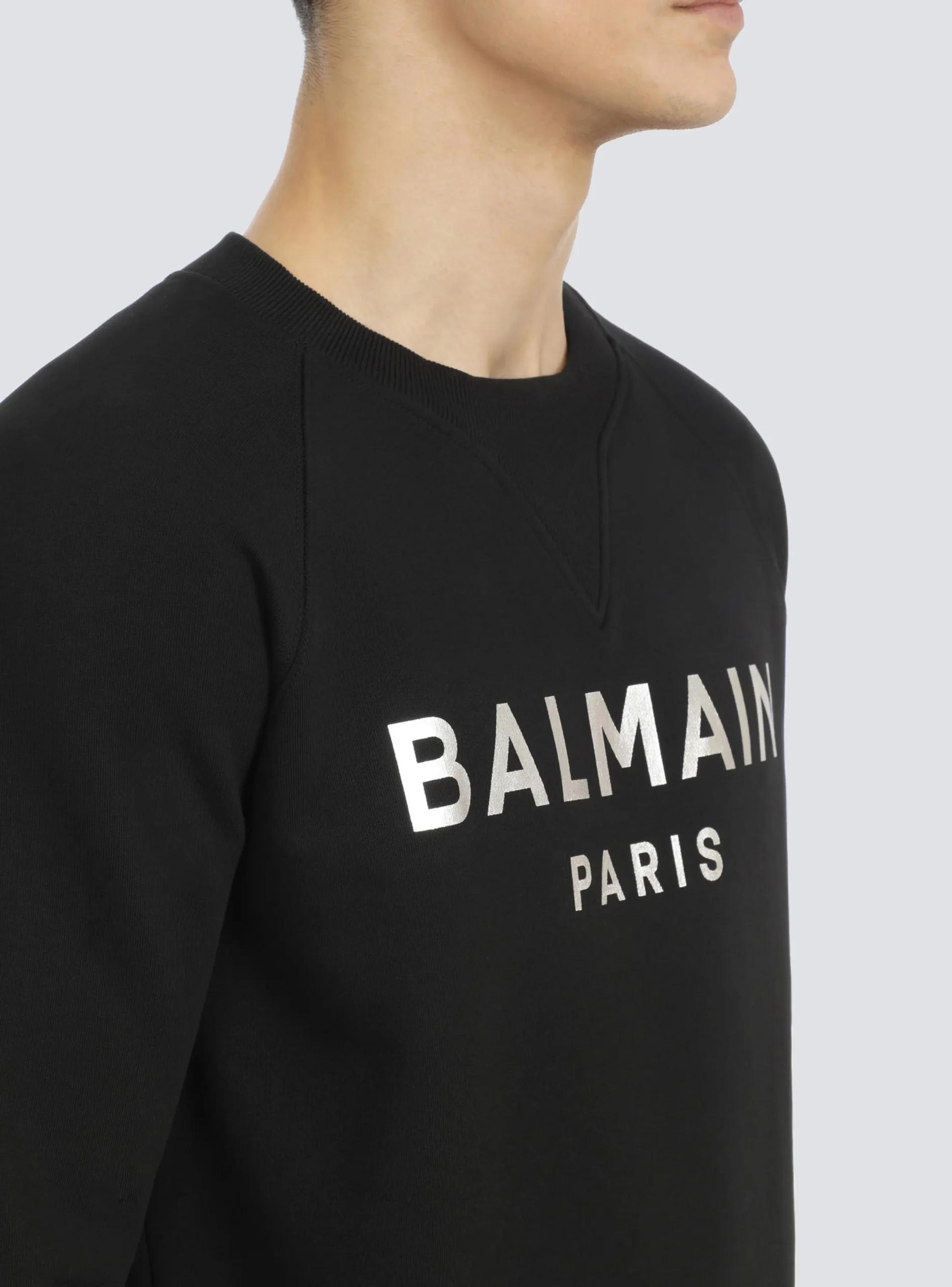 Sale Sweatshirt In Eco-responsible Cotton With Metallic Logo Print Sportswear|Sweatshirts