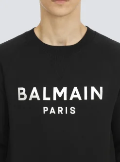 Sale Sweatshirt In Eco-responsible Cotton With Metallic Logo Print Sportswear|Sweatshirts