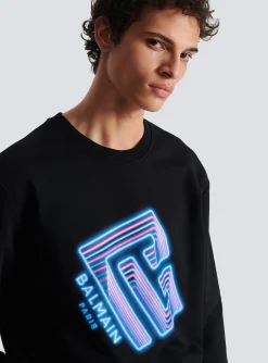Best Sale Sweatshirt With Neon Logo Print Sportswear|Sweatshirts