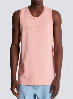 Best Tank Top With Vintage Embroidery Sportswear|T-Shirts