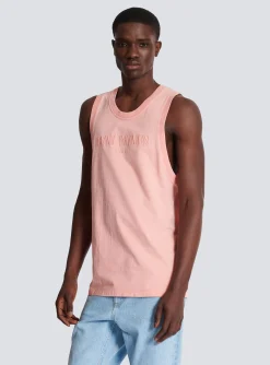 Best Tank Top With Vintage Embroidery Sportswear|T-Shirts