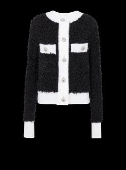 Outlet Textured Knit Cardigan Women Knitwear