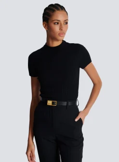 Discount Thin Signature Calfskin Belt Women Belts