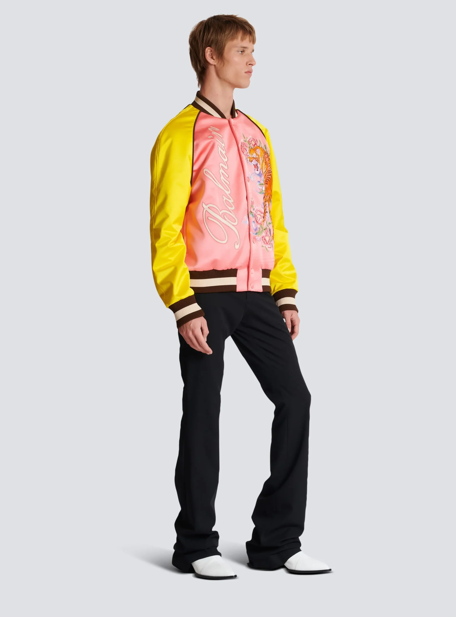 Outlet Tiger Embroidered Bomber Outerwear