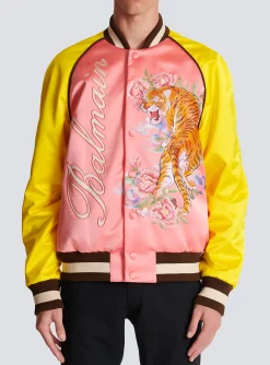 Outlet Tiger Embroidered Bomber Outerwear