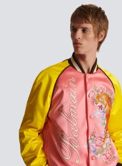 Outlet Tiger Embroidered Bomber Outerwear