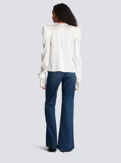 Online Top With A Large Bow Women Tops And Shirts