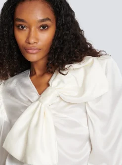 Online Top With A Large Bow Women Tops And Shirts