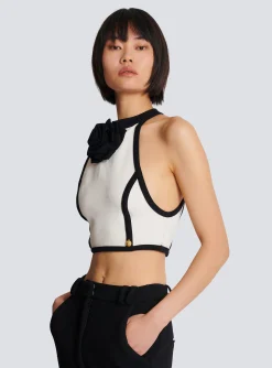 Sale Top With Rose Detail Women Tops And Shirts