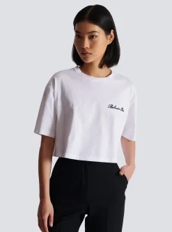 Fashion T-shirt With Signature Embroidery Women T-Shirts