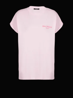 Clearance T-shirt With Flocked Paris Logo Women T-Shirts