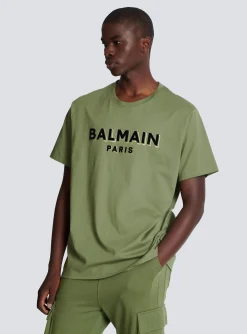Best Sale T-shirt With Flocked Paris Logo Sportswear|T-Shirts