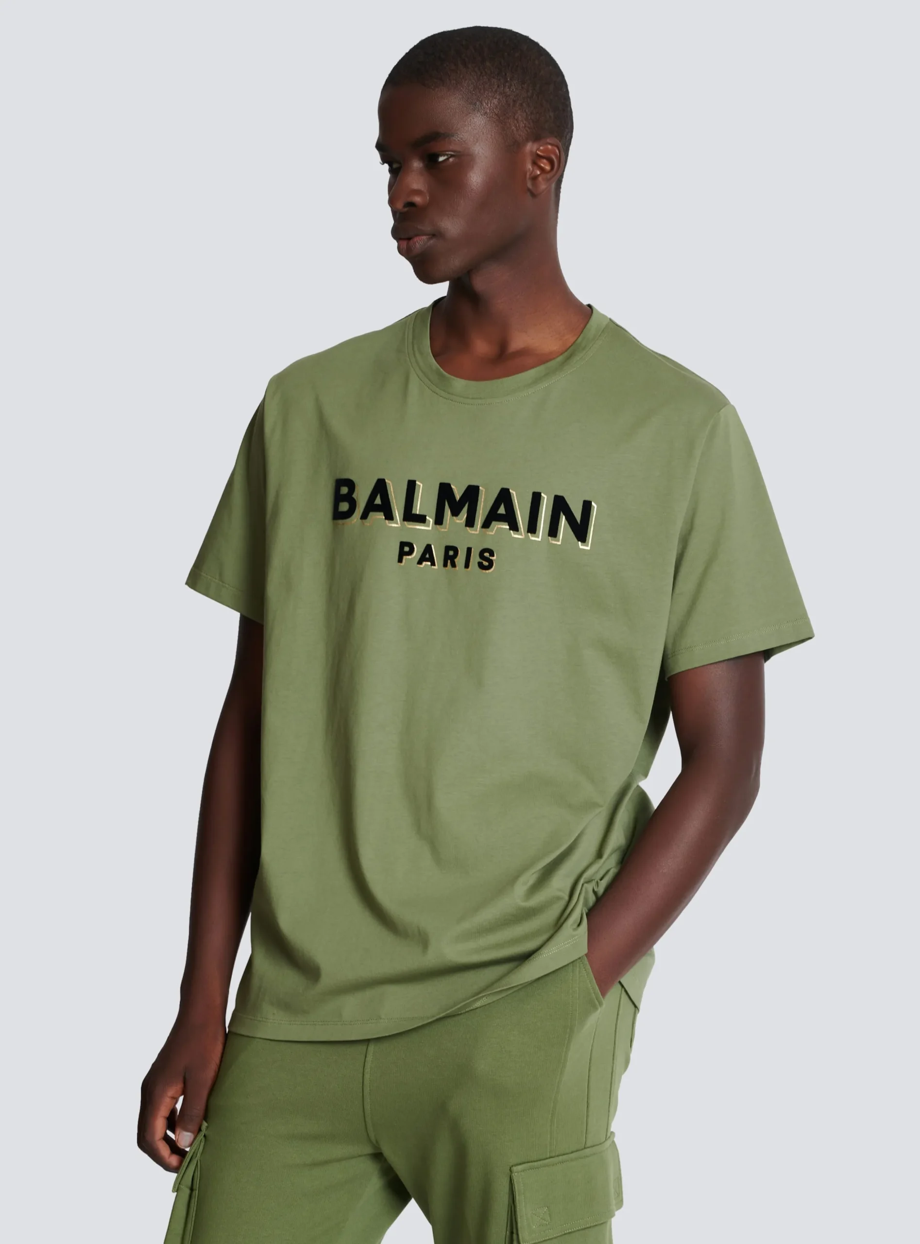 Best Sale T-shirt With Flocked Paris Logo Sportswear|T-Shirts