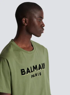 Best Sale T-shirt With Flocked Paris Logo Sportswear|T-Shirts