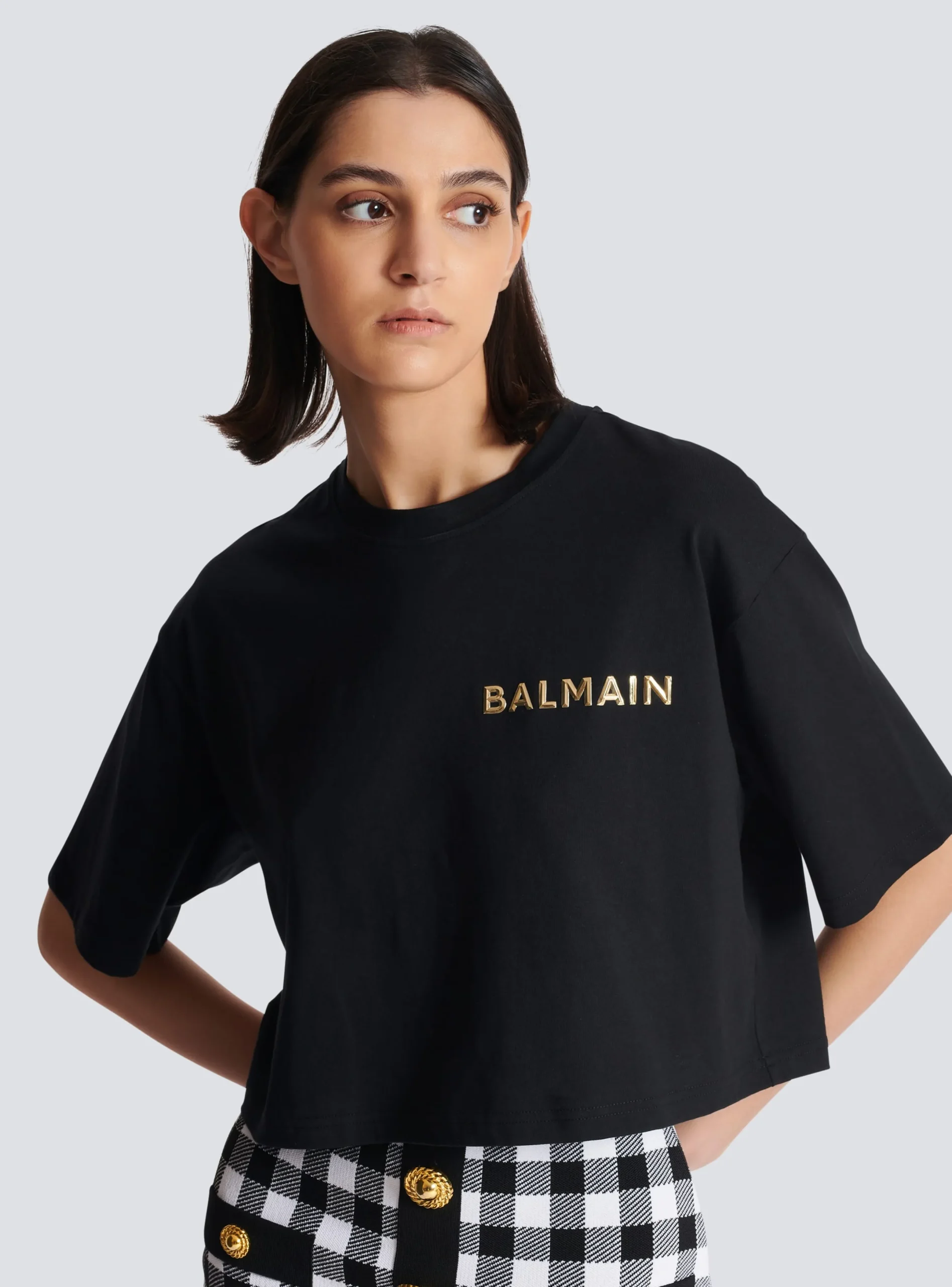 Cheap T-shirt With Laminated Logo Women T-Shirts