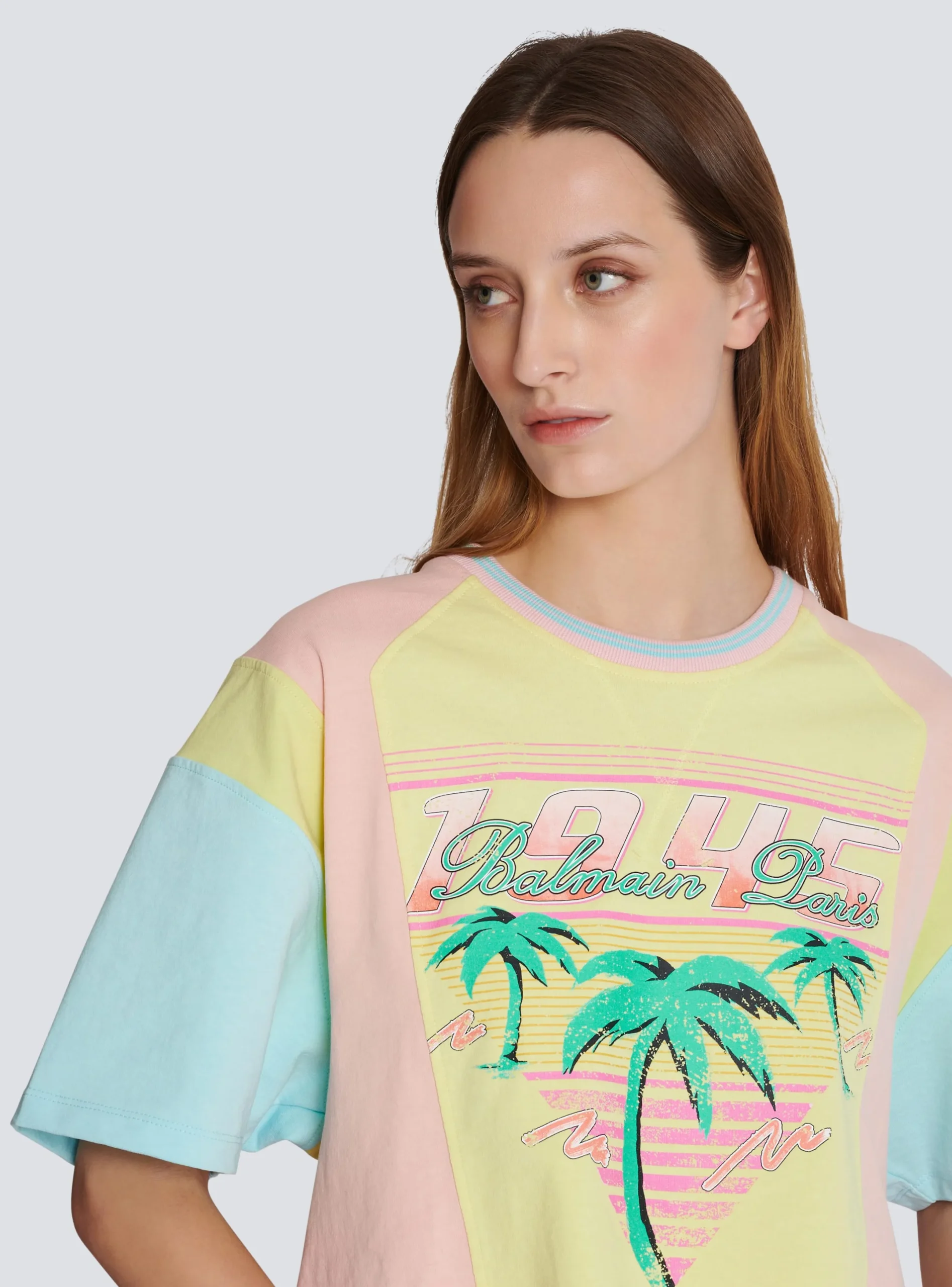 Flash Sale T-shirt With Palm Tree Signature Print Women T-Shirts